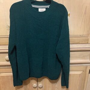 Womens Soft Cozy Green Sweater